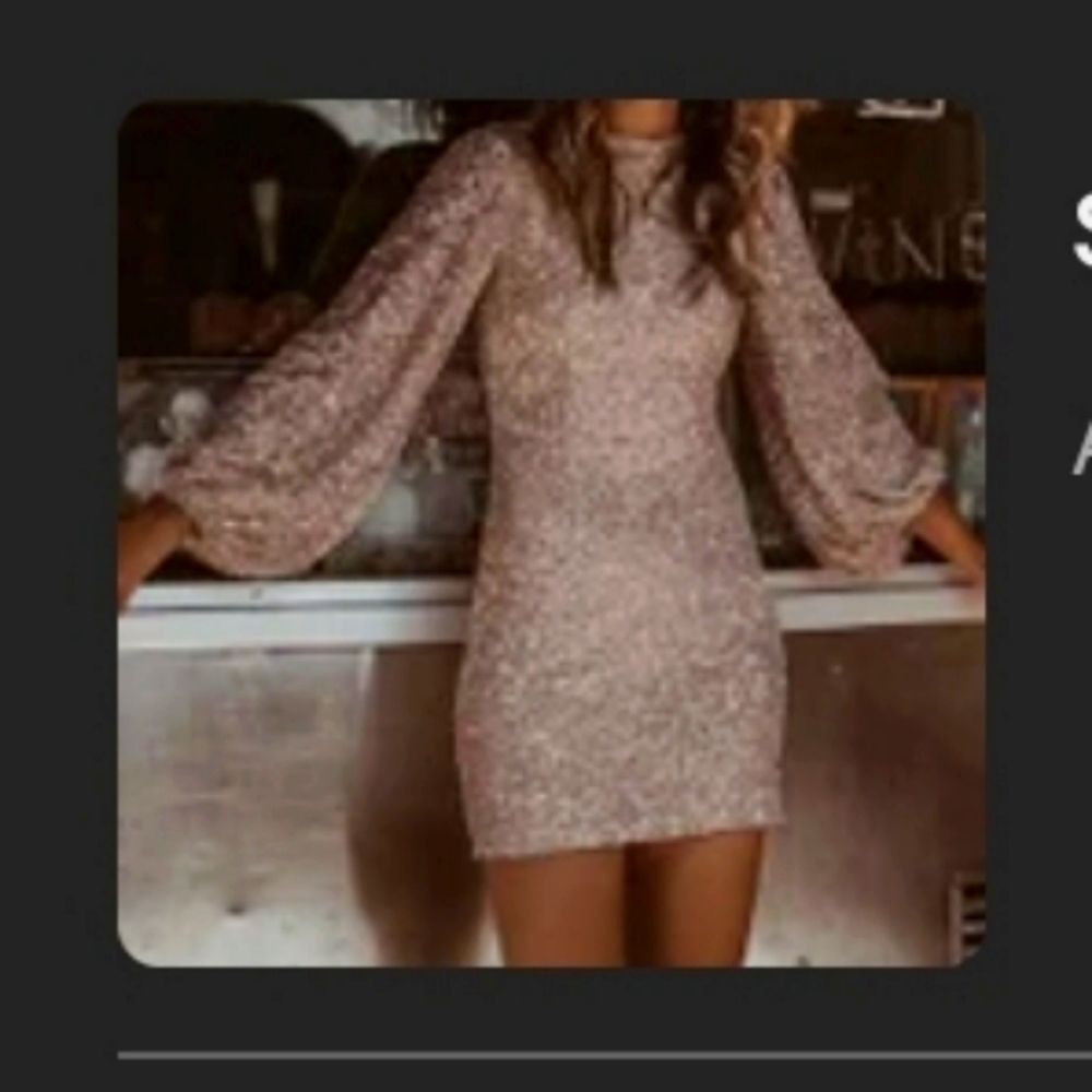Sequin rise good dress XL